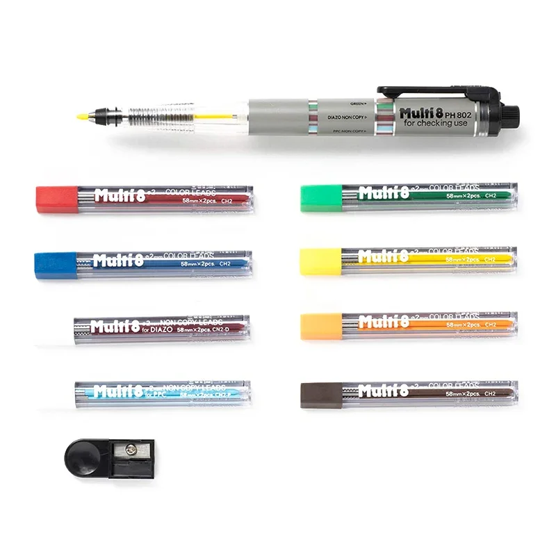 Pentel Pen Energel - Japoński ołówek automatyczny Pentel Multi+8, 2,0