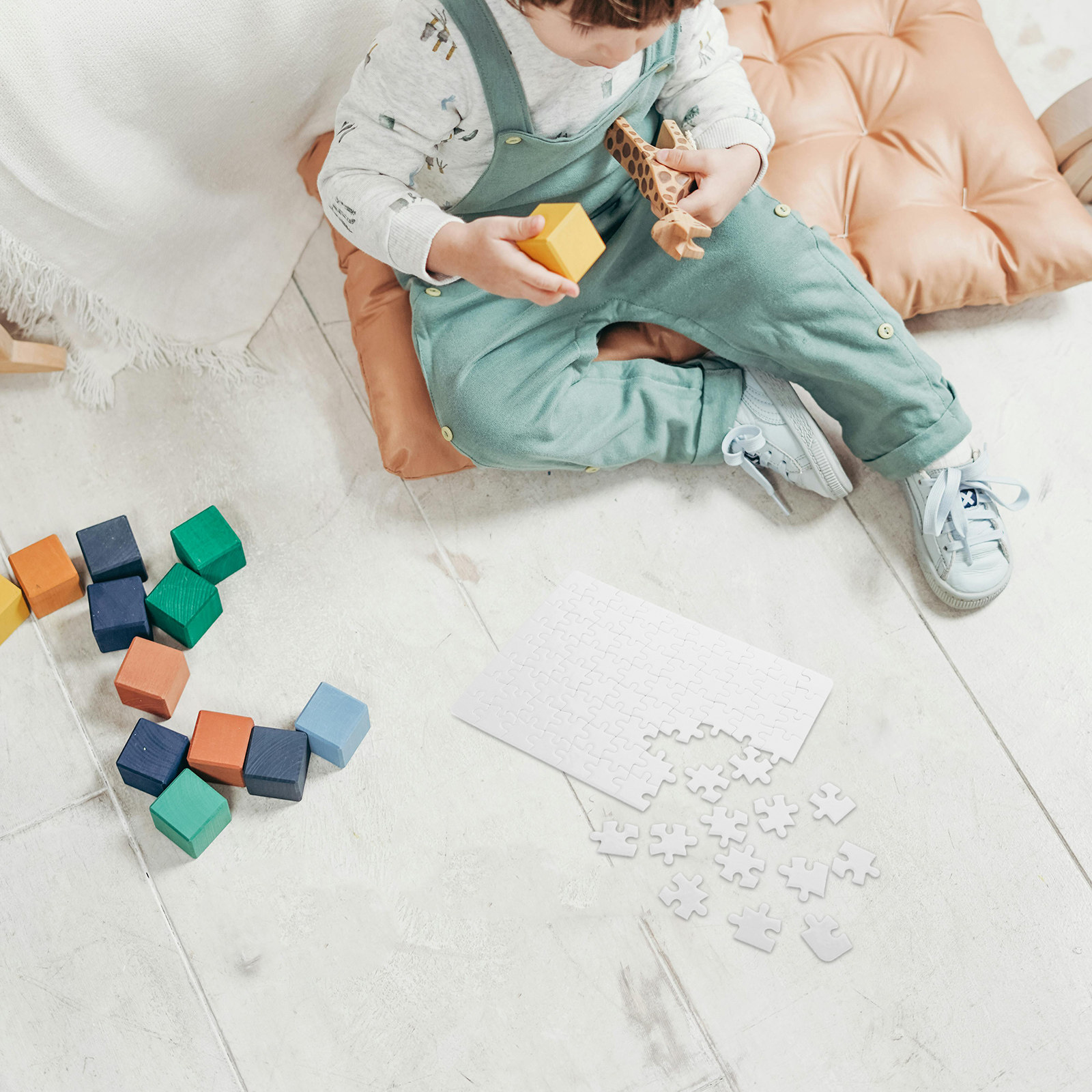4 arkusze białej tablicy do uk – Puzzle Blank White recenzja i cena